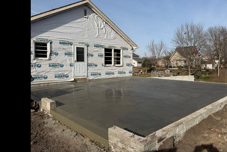 Concrete replacement and new slab work by Twins Concrete in Nebraska